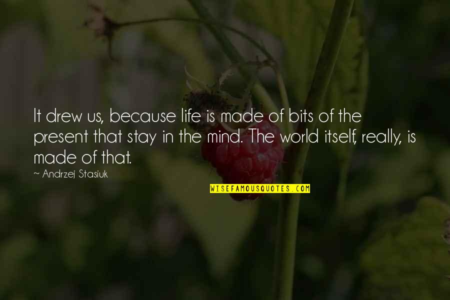 Stay Present Quotes By Andrzej Stasiuk: It drew us, because life is made of