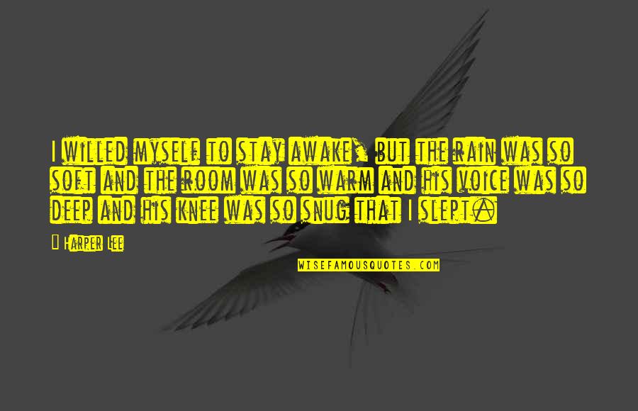 Stay Warm Quotes By Harper Lee: I willed myself to stay awake, but the Stay Warm Quotes By Harper Lee: I willed myself to stay awake, but the