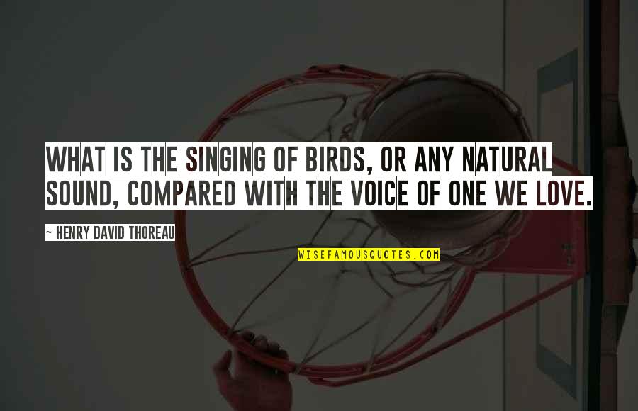 Staying In Love For A Lifetime Quotes By Henry David Thoreau: What is the singing of birds, or any