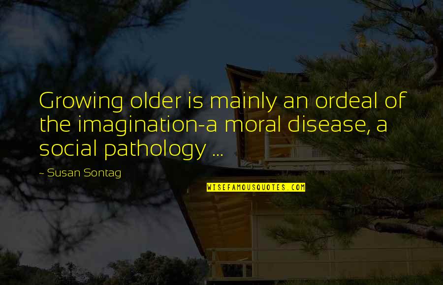 Staying Positive In Bad Situations Quotes By Susan Sontag: Growing older is mainly an ordeal of the