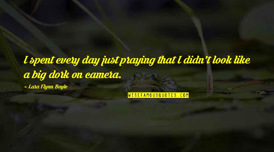 Staying Strong And Keeping Faith Quotes By Lara Flynn Boyle: I spent every day just praying that I