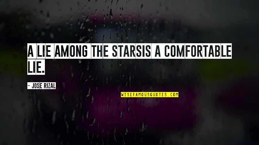 Steak And Bj Day Quotes By Jose Rizal: A lie among the starsIs a comfortable lie.