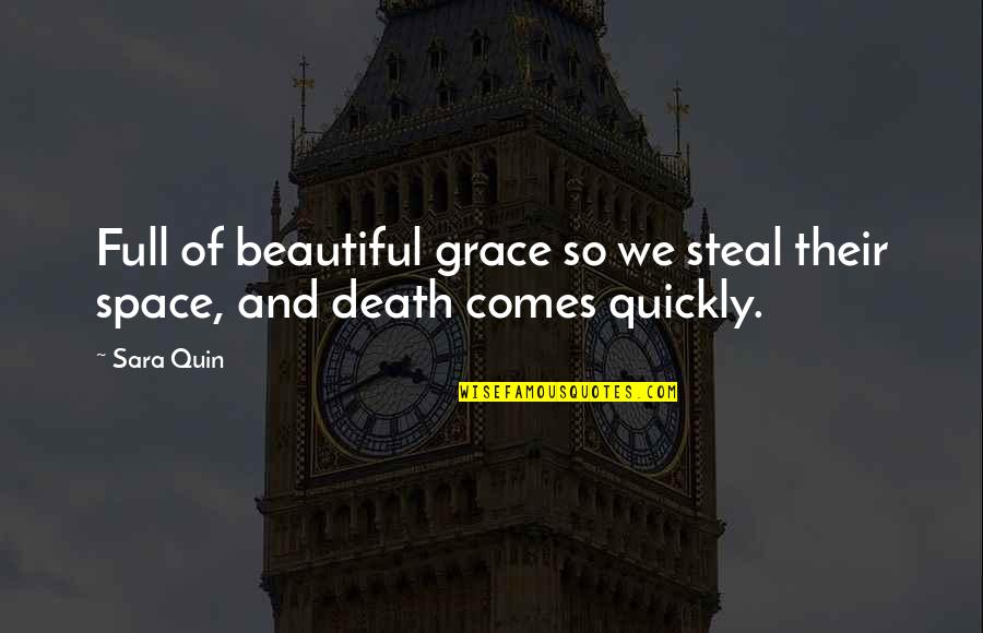 Steal Our Quotes By Sara Quin: Full of beautiful grace so we steal their