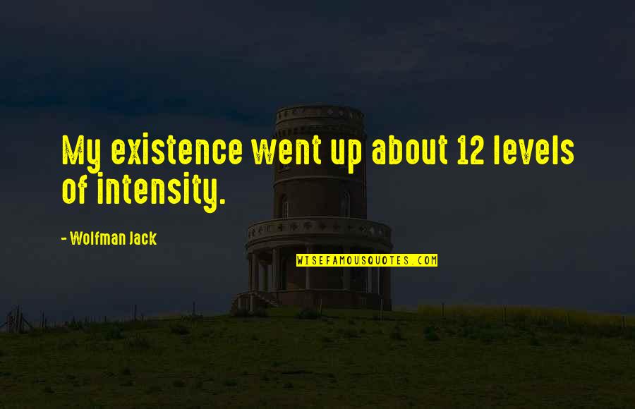 Stechetto Quotes By Wolfman Jack: My existence went up about 12 levels of Stechetto Quotes By Wolfman Jack: My existence went up about 12 levels of