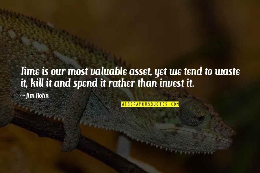 Steddy Eddys Menu Quotes By Jim Rohn: Time is our most valuable asset, yet we Steddy Eddys Menu Quotes By Jim Rohn: Time is our most valuable asset, yet we