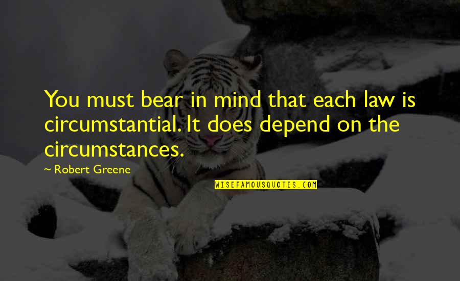Steenakkerstraat Quotes By Robert Greene: You must bear in mind that each law