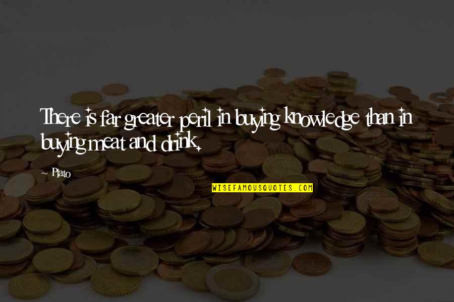 Steinhauer Novelist Quotes By Plato: There is far greater peril in buying knowledge