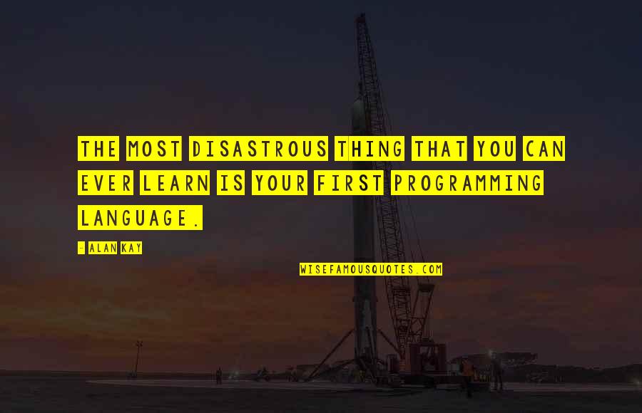 Steintrog Quotes By Alan Kay: The most disastrous thing that you can ever