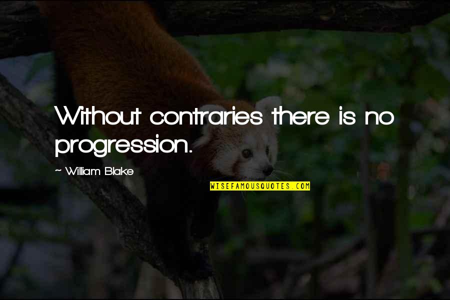 Steketee Van Quotes By William Blake: Without contraries there is no progression.
