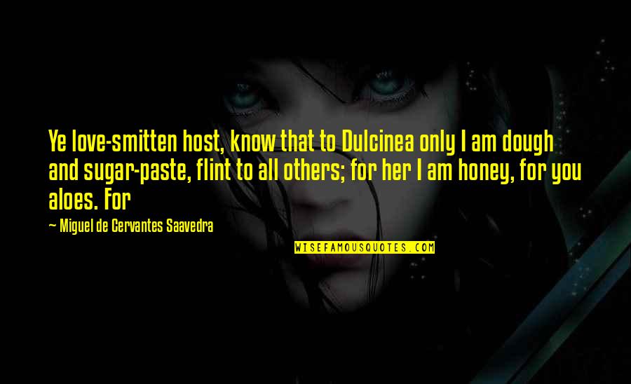 Stelian Fulga Quotes By Miguel De Cervantes Saavedra: Ye love-smitten host, know that to Dulcinea only