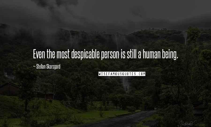 Stellan Skarsgard quotes: Even the most despicable person is still a human being.