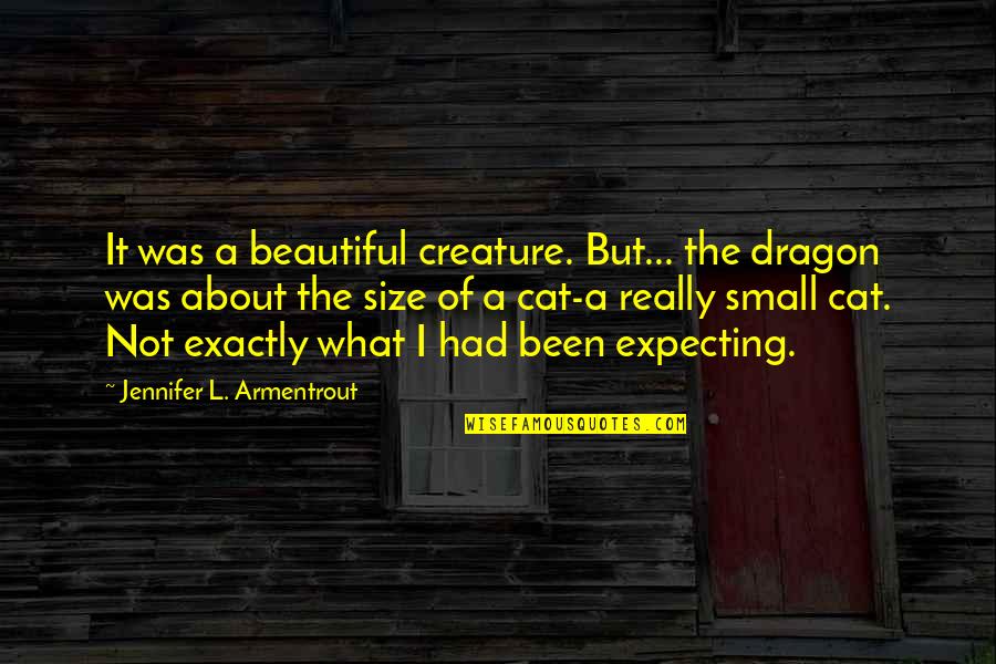 Stenke Miniatures Quotes By Jennifer L. Armentrout: It was a beautiful creature. But... the dragon