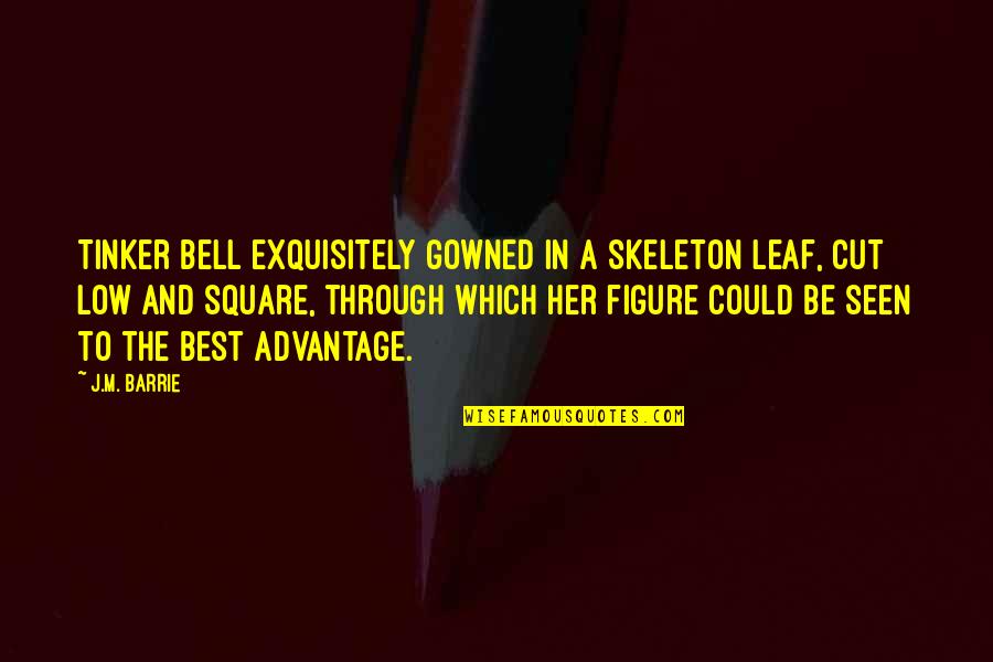 Stenkebi Quotes By J.M. Barrie: Tinker Bell exquisitely gowned in a skeleton leaf,