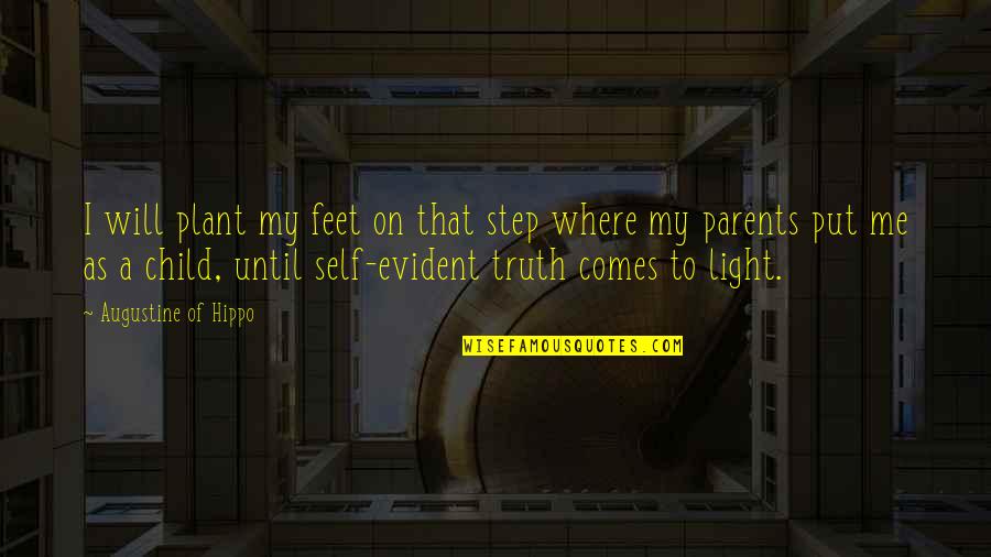 Step Child Quotes By Augustine Of Hippo: I will plant my feet on that step
