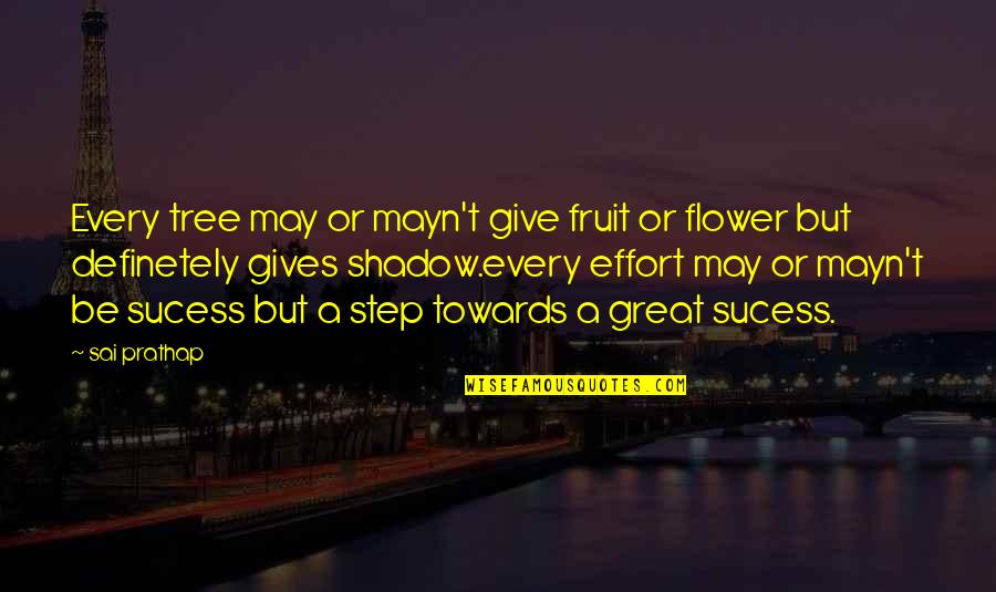 Step Towards Quotes By Sai Prathap: Every tree may or mayn't give fruit or