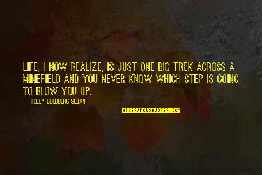 Step Up One Quotes By Holly Goldberg Sloan: Life, I now realize, is just one big