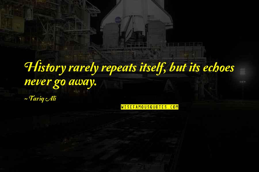 Stepcousins Quotes By Tariq Ali: History rarely repeats itself, but its echoes never