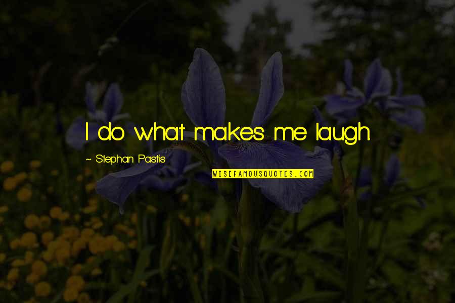 Stephan Pastis Quotes By Stephan Pastis: I do what makes me laugh.