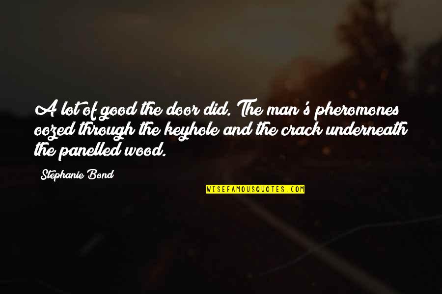 Stephanie's Quotes By Stephanie Bond: A lot of good the door did. The Stephanie's Quotes By Stephanie Bond: A lot of good the door did. The