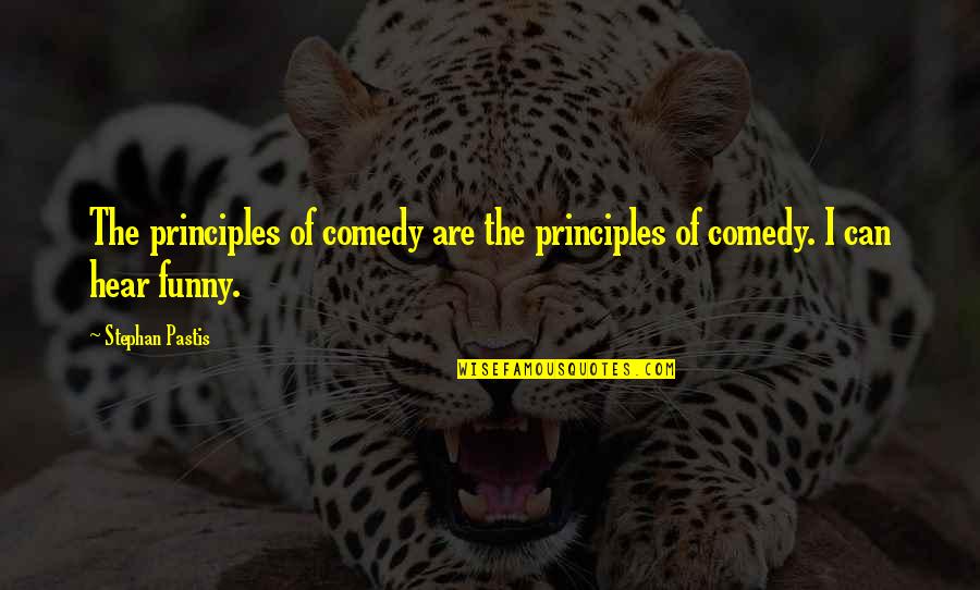 Stephan's Quotes By Stephan Pastis: The principles of comedy are the principles of