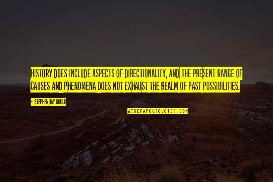 Stephen Jay Gould Quotes By Stephen Jay Gould: History does include aspects of directionality, and the