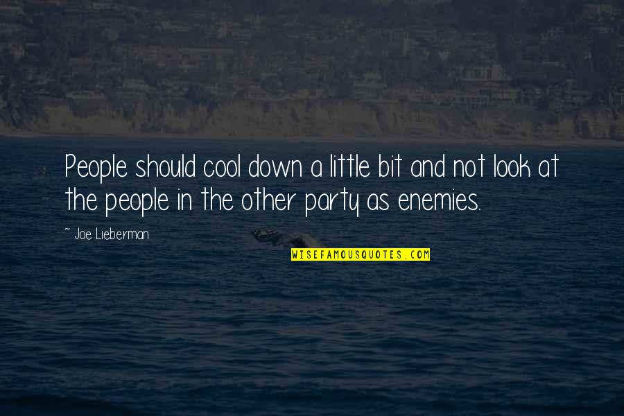Stephen Sackur Quotes By Joe Lieberman: People should cool down a little bit and