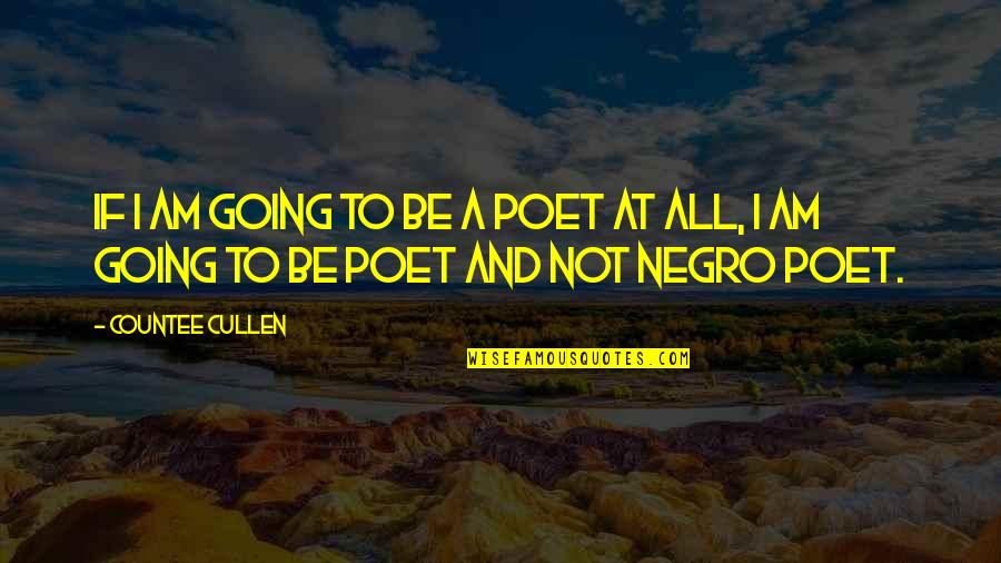 Steuern 2020 Quotes By Countee Cullen: If I am going to be a poet
