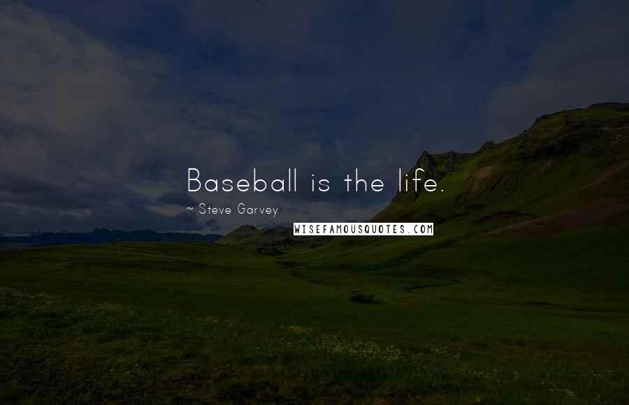 Steve Garvey quotes: Baseball is the life.