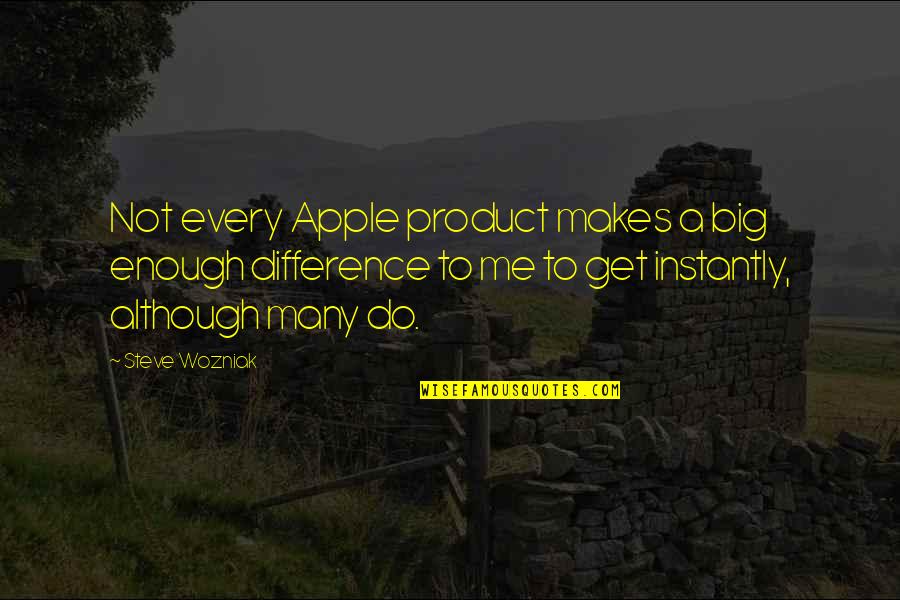 Steve Wozniak Quotes By Steve Wozniak: Not every Apple product makes a big enough Steve Wozniak Quotes By Steve Wozniak: Not every Apple product makes a big enough