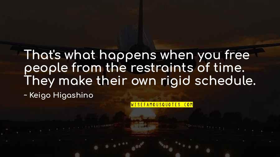 Stevedores Group Quotes By Keigo Higashino: That's what happens when you free people from Stevedores Group Quotes By Keigo Higashino: That's what happens when you free people from