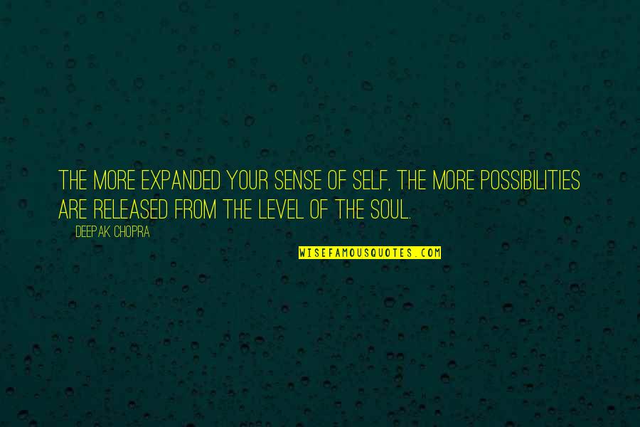 Stevie Wonder Lyric Quotes By Deepak Chopra: The more expanded your sense of self, the
