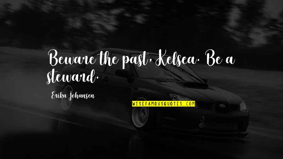 Steward Quotes By Erika Johansen: Beware the past, Kelsea. Be a steward.