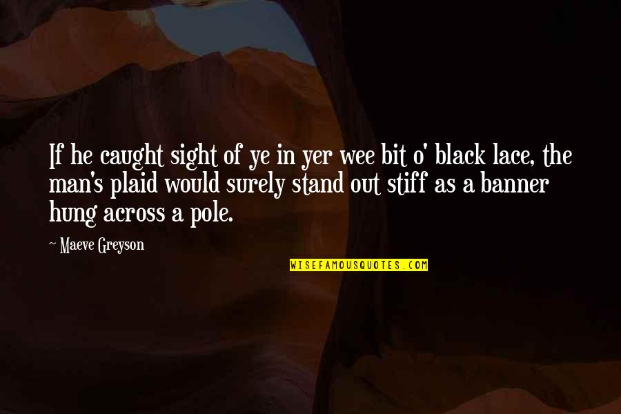 Stiff's Quotes By Maeve Greyson: If he caught sight of ye in yer