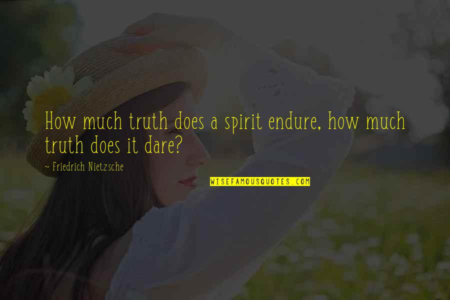 Stiles Stilinski Cute Quotes By Friedrich Nietzsche: How much truth does a spirit endure, how