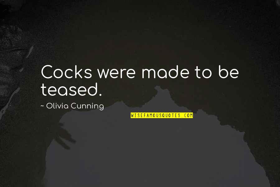 Stillborn Inspirational Quotes By Olivia Cunning: Cocks were made to be teased.