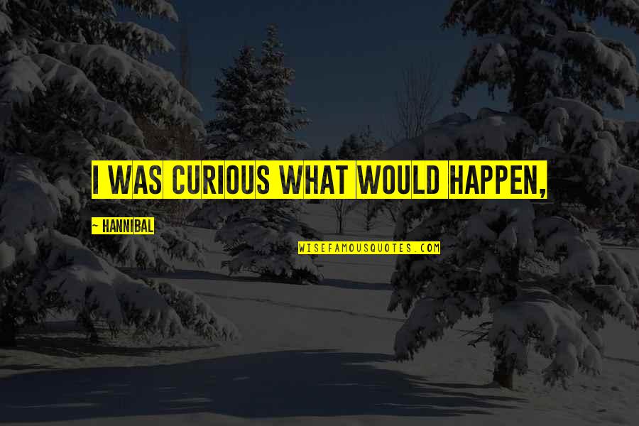 Stillmatic Rapper Quotes By Hannibal: I was curious what would happen, Stillmatic Rapper Quotes By Hannibal: I was curious what would happen,