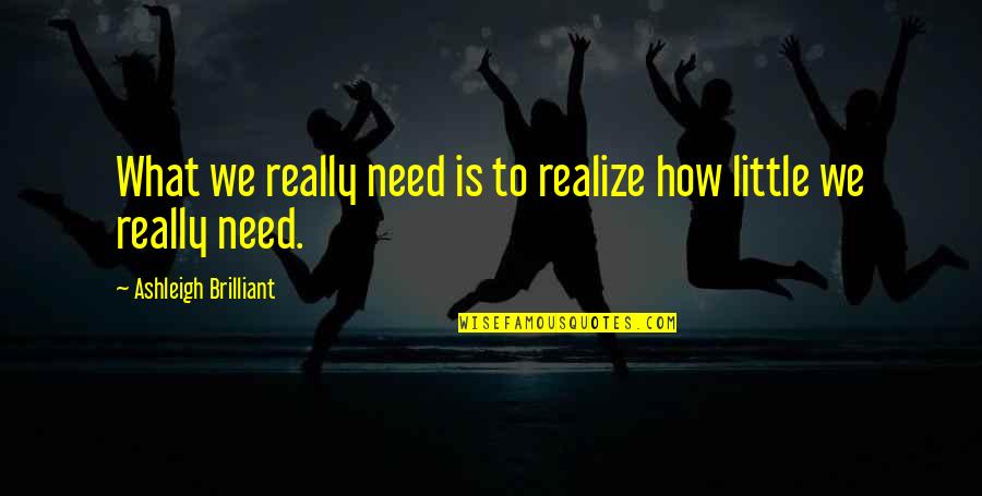 Stillness And Peace Quotes By Ashleigh Brilliant: What we really need is to realize how Stillness And Peace Quotes By Ashleigh Brilliant: What we really need is to realize how