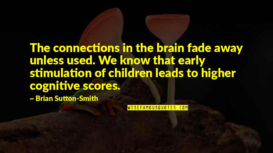 Stimulation Quotes By Brian Sutton-Smith: The connections in the brain fade away unless