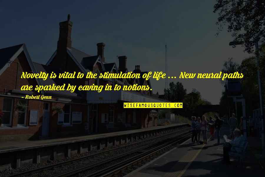 Stimulation Quotes By Robert Genn: Novelty is vital to the stimulation of life