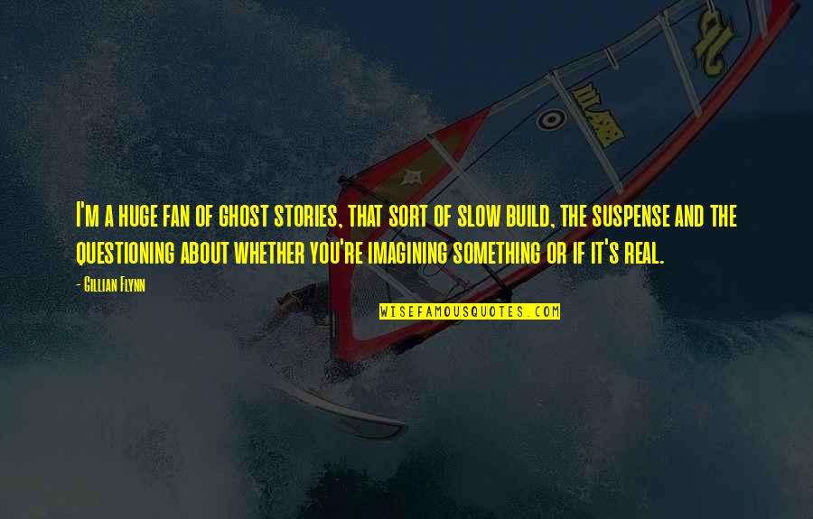 Stiring Quotes By Gillian Flynn: I'm a huge fan of ghost stories, that Stiring Quotes By Gillian Flynn: I'm a huge fan of ghost stories, that