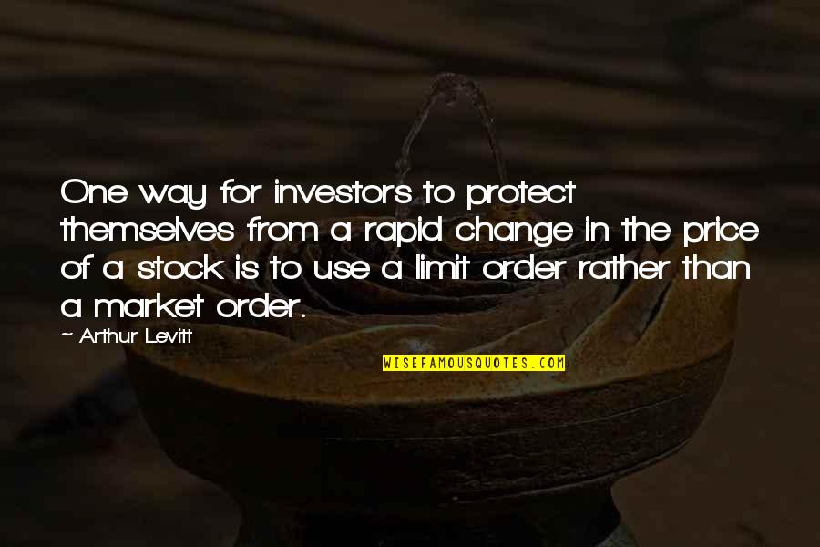 Stock Market Price Quotes By Arthur Levitt: One way for investors to protect themselves from