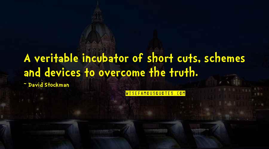 Stockman Quotes By David Stockman: A veritable incubator of short cuts, schemes and