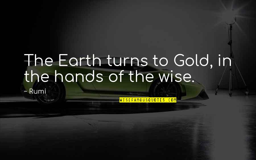 Stojkovska Quotes By Rumi: The Earth turns to Gold, in the hands