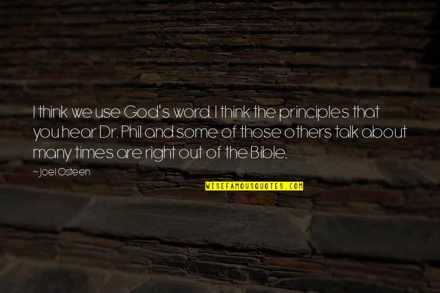 Stokkebye Quotes By Joel Osteen: I think we use God's word. I think Stokkebye Quotes By Joel Osteen: I think we use God's word. I think