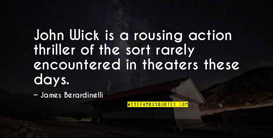 Stokstad Revel Quotes By James Berardinelli: John Wick is a rousing action thriller of