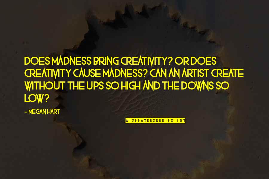 Stoller Usa Quotes By Megan Hart: Does madness bring creativity? Or does creativity cause