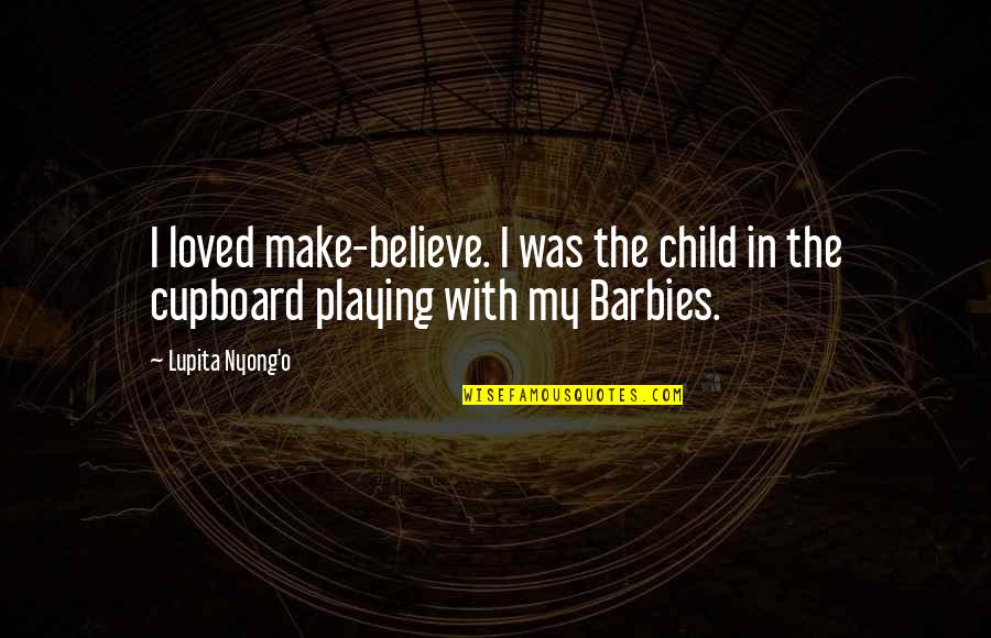 Stone Skipping Quotes By Lupita Nyong'o: I loved make-believe. I was the child in
