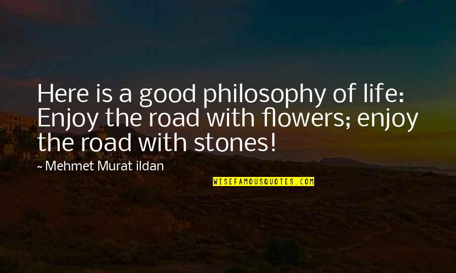 Stones And Life Quotes By Mehmet Murat Ildan: Here is a good philosophy of life: Enjoy