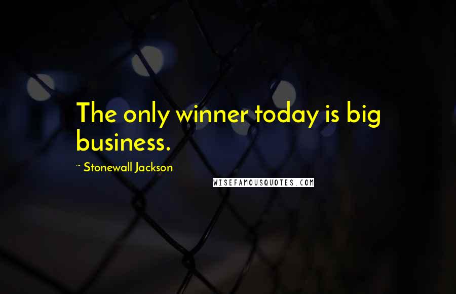 Stonewall Jackson quotes: The only winner today is big business.