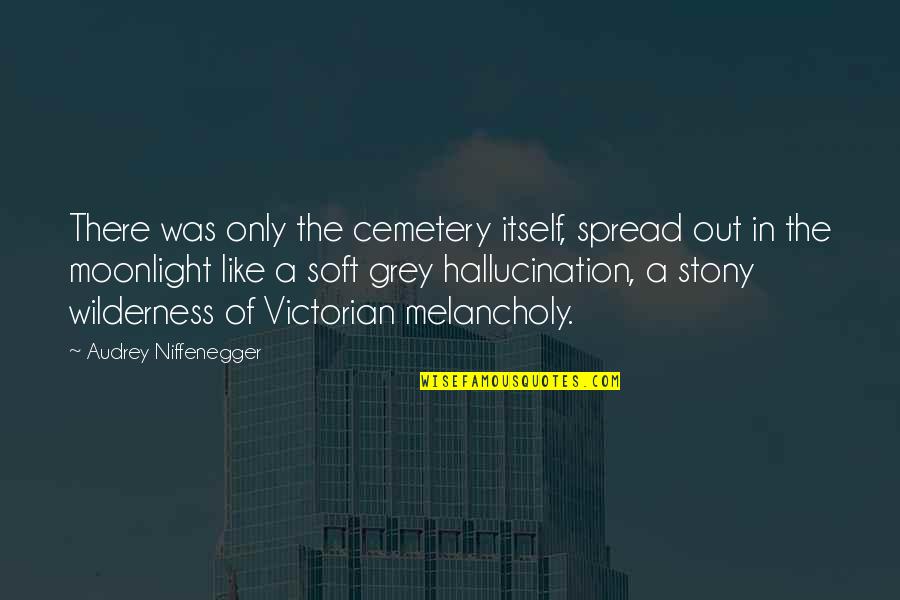 Stony Quotes By Audrey Niffenegger: There was only the cemetery itself, spread out